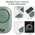 thumbnail image 5 of Piao Portable Neck Fan, Mini Hanging Neck Fan With Adjustable Lanyard And Bracket, Usb Rechargeable Hands Free 3 Wind Speed Personal Fan For Indoor Ou, 5 of 5