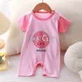 thumbnail image 2 of Splozh Baby Sleepers 3 6 9 12 18 Months Summer Clothes for Newborn Cotton Short Sleeved Thin Romper Baby Bodysuit,Pink,3-6 Months, 2 of 7