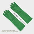 thumbnail image 6 of HANDLANDY Women Cowhide Thorn Proof Gardening Gloves, Long Gauntlet Heavy Duty Garden Gloves, Large, Green, 6 of 6