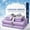 Purple, variant on 3/4 PCS Luxury Bamboo Fiber Bedding Set, Ice Cool Breathable Skin-Friendly Fabric, Elastic Wrap-around Mattress Cover, Soft Wrinkle Resistant Durable, All Season Home Use(Black,Queen)