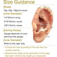 thumbnail image 2 of HAHDAXIA Nose Ring Hoop Nose Hoop Surgical Steel Double Nose Ring Hoop Single Piercing Hoop Nose Rings For Women Conch Hoop Earring Cartilage Hoop Lip Hoop Clicker Nose Ring 20g 18g 16g, 2 of 7