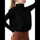 thumbnail image 3 of Chaleco Corto con Cremallera para Mujer, Abrigo Corto Cálido de Invierno Sin Mangas con Cuello Alto. Negro S, 3 of 8