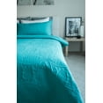 thumbnail image 6 of Mezzati Prestige Bedspread Coverlet Set - Soft Brushed Microfiber Comforter Bedding Cover, 3-Piece Quilt Set (Queen/Full, Blue Ocean Teal), 6 of 7