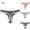 Multicolor-3Pack, variant on BLVB Lace Cotton Thongs for Women Ladies Underwear Low Rise Soft Panties No Show