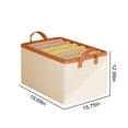 thumbnail image 2 of Foldable Storage Box, Large Capacity Basket, Thickened Fabric, Multi-Purpose Design, For Household/Travel, Versatile Storage, Laundry Room/Footwear Organizer, Durable Cotton Blend, Space-Sav, 2 of 5