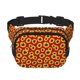 thumbnail image 1 of Fotbe Sunflowers On Red Cangurera Cuadrada con Estampado de Doble Capa, Bolsa de Cintura Ajustable Mini para Hombres y Mujeres, 1 of 9