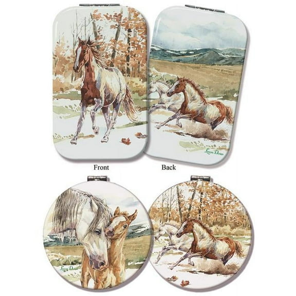 Lissom Design 2 Wild Mustang Compact Mirror Set