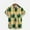 Yellow, variant on Floenr Mens T Shirts,Men's Lapel Chest Pocket Hawaiian Print Loose Short Sleeve Shirt