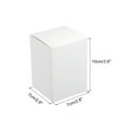thumbnail image 2 of Unique Bargains Paper Cardboard Boxes Gift Paper Box White 2.8x2.8x3.9 Inch for Gift Wrap 15Pcs, 2 of 5