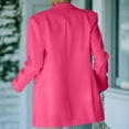 thumbnail image 4 of Sakmal Dressy Womens Coats and Jacket Long Sleeve Sleeve Pink Slim Collar Solid Formal Womens Jacket, 4 of 7