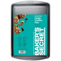 Baker's Secret 11" x 17" Nonstick Carbon Steel Large Cookie Sheet, Gray