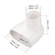 thumbnail image 2 of PVC Agua Tubería 90 Grados Reducción Codo Acoplamiento Accesorio 85x40mm ID Tubo Reductor Conector Adaptador Blanco Paquete de 1, 2 of 4