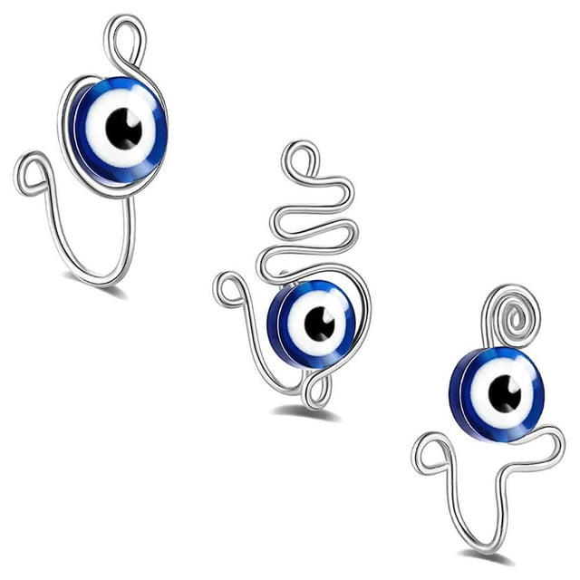 Exquisito Manguito De Nariz Africano Resistente Al Desgaste Anillos De Nariz Falsos A Prueba De Herrumbre Clip De Metal Sin Perforación Piercings Artificiales Mujeres 3 Uds Advancent CE007664-01