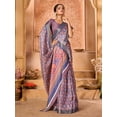 thumbnail image 2 of Ethnic Motifs Zari Block Print Saree - 28158640, 2 of 6