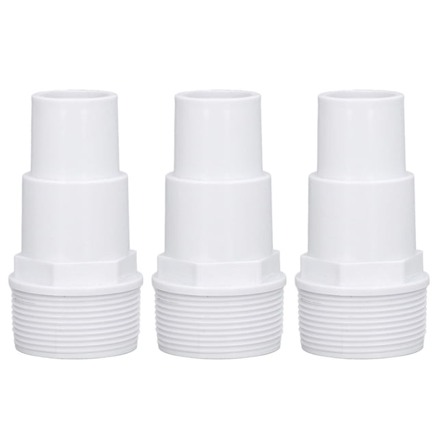 YUMILI Hose Adapter, 3Pcs G1?1/2 External Thread Hose Adapter Skimmer Hose Adapter, Swimming Pool Supplies for Replacement of Above Ground Pool Pumps Filters Skimmers