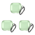 thumbnail image 1 of Funda Protectora Transparente Con Mosquetón TPU para Airpods 4 (Transparente) Verde, 1 of 5