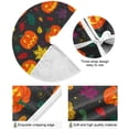 thumbnail image 2 of FMSHPON Halloween Pumpkin Autumn Leaf Xmas Christmas Tree Skirt Stand Mat for Holiday Party Decoration Indoor Outdoor 36 inches, 2 of 6