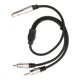 thumbnail image 1 of Cable Divisor De Sonido, 1,6 Pies, Portátil Hembra A Macho, Cable De 6,35 Mm A 3,5 Mm, Baja Pérdida De Tracción Para Amplificador Para Micrófono, 1 of 7