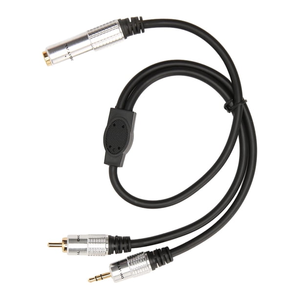 Cable Divisor De Sonido, 1,6 Pies, Portátil Hembra A Macho, Cable De 6,35 Mm A 3,5 Mm, Baja Pérdida De Tracción Para Amplificador Para Micrófono