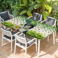 thumbnail image 2 of St. Patrick's Day Table Cloths for 6 Foot Rectangle Tables, Vintage Cute Cat Beer Green Clovers Patio Waterproof Elastic Fitted Tablecloths, Washable Rectangular Table Cover for Camping, 2 of 8