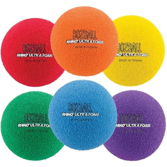 Champion Sports Rhino Foam No-Bounce Balls, Set of 6