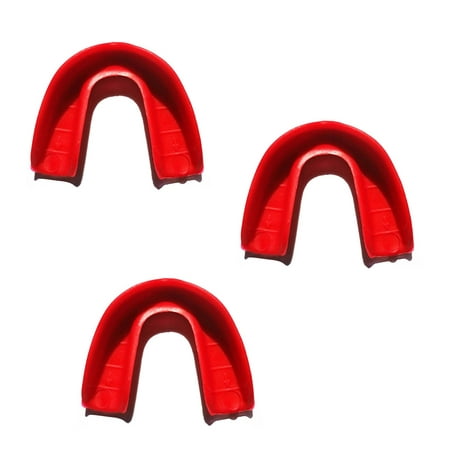 3 Pack! SafeTGard Youth Form Fit Super Mouthguard without (Best Mouthguard For Youth Hockey)