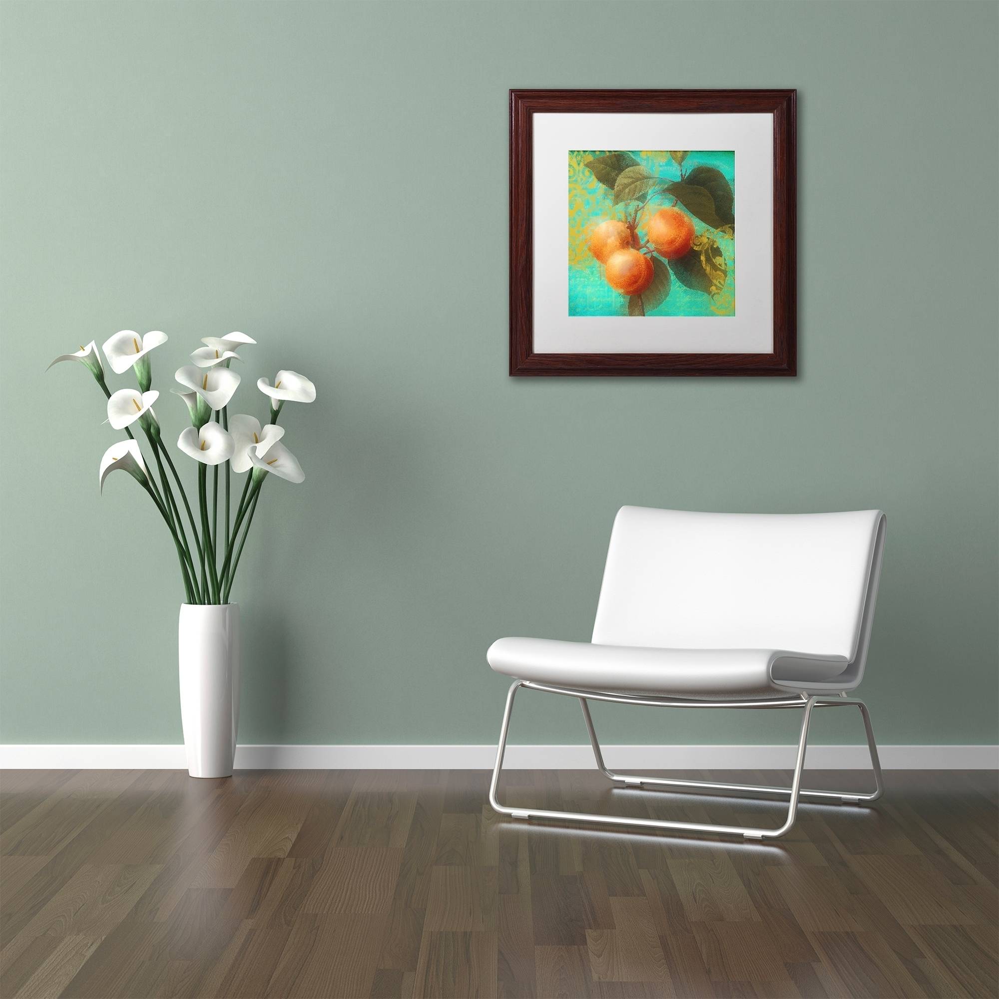 Trademark Fine Art "Glowing Fruits II" Canvas Art by Color Bakery White Matte, Wood Frame