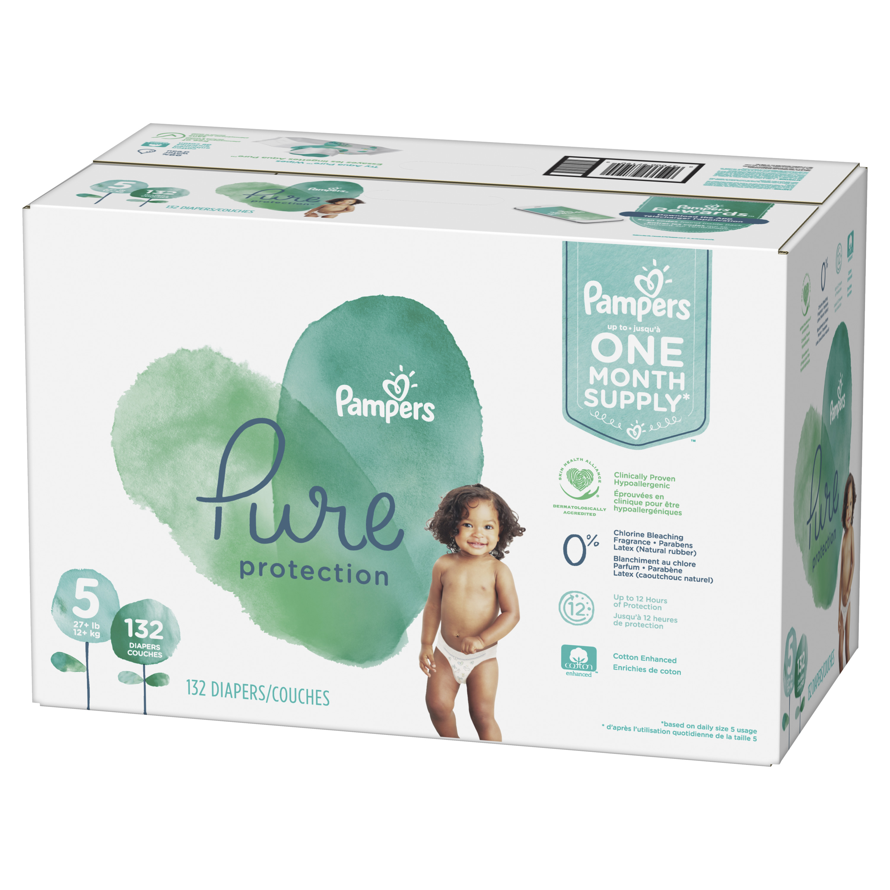 [Save 20] Size 4 & Size 5 Pampers Pure Protection Diapers, 282 Total