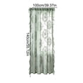 thumbnail image 3 of Lace Sheer Curtain Floral Rod Pocket Window Curtain Semi Transparent Light Filtering Soft Elegant for Bedroom Living Room Balcony Home Decor, 3 of 6