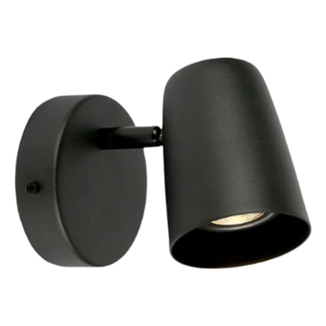 Toystoory Lámpara de noche para interior de dormitorio montada en la pared, decoración de iluminación ajustable, cableado desmontable para Iluminación y accesorios Luz media negra