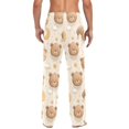 thumbnail image 2 of Men's Pajama Bottoms Cartoon Bear Head Men's Cotton Pajama Pants Men's Loose Printed Pajama Pants Casual Pants with Pockets, 2 of 6