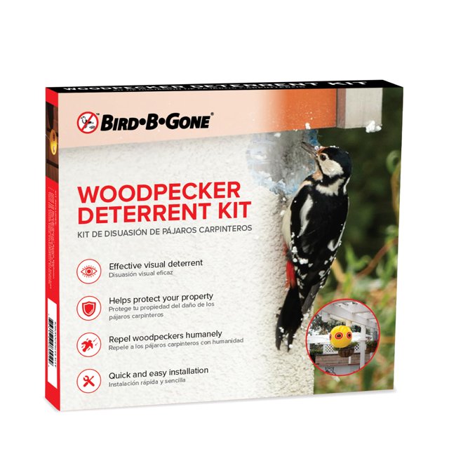 Kit disuasorio para pájaros contra carpinteros Bird B Gone con cinta reflectante de 15 m