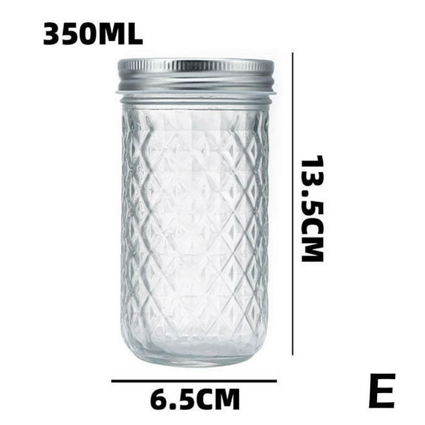 Single MASON JAR Wide Mouth Canning Lids, Bands Clear Sizes Glass, 10