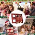 thumbnail image 3 of Árbol de Navidad Tenedor Cuchara Set Postre de dibujos animados Vajilla Caja de regalo (Estilo H) Likrtyny Libre de BPA, 3 of 6