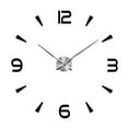 thumbnail image 4 of Reloj de pared 3D DIY con superficie de espejo, silencioso, adhesivo para el hogar Negro, 4 of 5