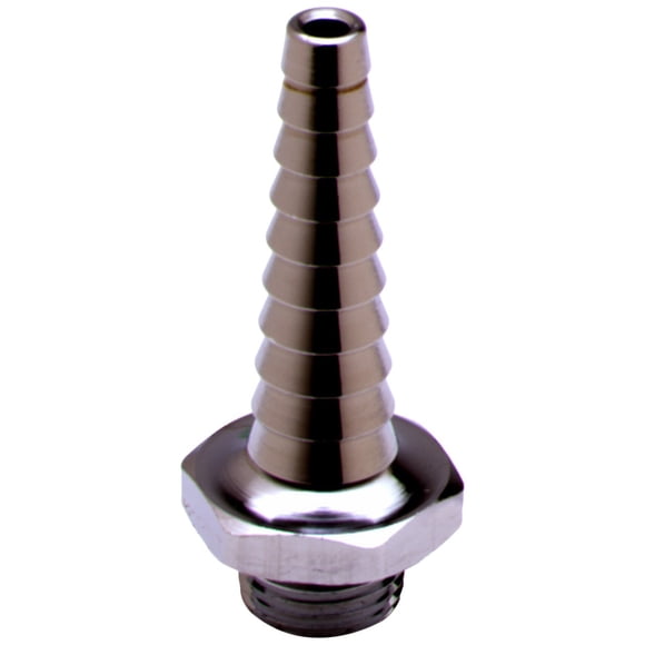 T&S Brass B-0198 Outlet, Serrated Tip / Hose End, 3/8-Inch Npt Male Inlet