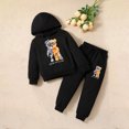 thumbnail image 2 of SJLDQY Boys Clothes Sets Long Sleeve Pullover Hoodies Pants Cartoon Print Graphic 2Pcs Outfit Sets Cozy Fall Winter Clothing, 2 of 6