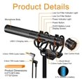 thumbnail image 4 of Shotgun Microphone, CVM-VM20 Professional Super Cardioid Microphone With Shock Mount, Camera Microphone For Video Record ,Easy to Use, 4 of 7