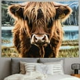 thumbnail image 2 of Autua Cow Tapestry Wall Hanging Unique Style Graphic Tapestries for Home Wall Decor Art Living Room Bedroom Dorm - 4 Sizes Available 40x60inch, 2 of 6