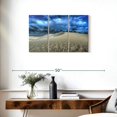 thumbnail image 3 of Elephant Stock White Sand Dunes Wall Art - Horizontal Multi Panel Canvas - Living Room Wall Decor - Nature Multi Panel - Blue And Gray Decor - 33" x 20", 3 of 8