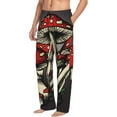 thumbnail image 2 of Balery Men'S Red Mushrooms Pants,Sleepwear Pants,Pajama Pants,Pj Bottoms Drawstring And Pockets-Small, 2 of 9
