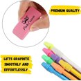 thumbnail image 5 of Mr. Pen- Pencil Erasers Set, 6pc Pink Erasers and 60pc Pencil Top Erasers, 5 of 6