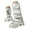 Silver, variant on Women's Knee High Boots Platform Fold Over Riding Biker Boot Pull on Shark Ruched Booties White 6