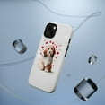 thumbnail image 5 of DistinctInk MagSafe Tough Case for Apple iPhone 13 (6.1" Screen) - Valentine's Day Petit Basset Griffon Vendéen - Raised Bezel Screen Guard, 5 of 6