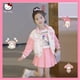 thumbnail image 1 of 3Pcs Sanrioed Anime Melody Kids Girls Jk Princess Clothes Sets Y2K Korean Style Autumn Cartoon Jacket Coat+Skirt Pants Student, 1 of 5