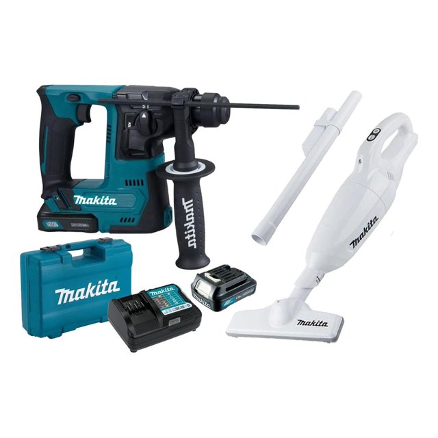 Rotomartillo Taladro Sds Plus Inalambrico 12V Makita Aspiradora