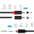 thumbnail image 5 of Divisor USB L A 2 y para 6, 7, 8 Plus, X, XR, XS, 11, 12, 13, 14 Pro Max SE, Conector de Audio para TV y Coche, Cable de 3 Metros., 5 of 5