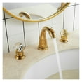 thumbnail image 4 of Basin Faucet Gold Bathroom Sink Faucet 3 Hole Widespread Basin Mixer Hot And Cold Brass amd Crystal Water Tap New, 4 of 7