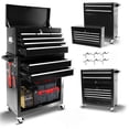 thumbnail image 4 of Dawmilon 8-Drawer Rolling Tool Chest with Wheels, Detachable Metal Tool Storage Cabinet, Lockable Garage Tool Cart, Black, 4 of 7