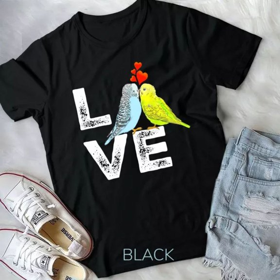 Hot Trending Tee With Cute Parrot Parakeet Family Tshirt For Men & Women Unisex T-Shirt